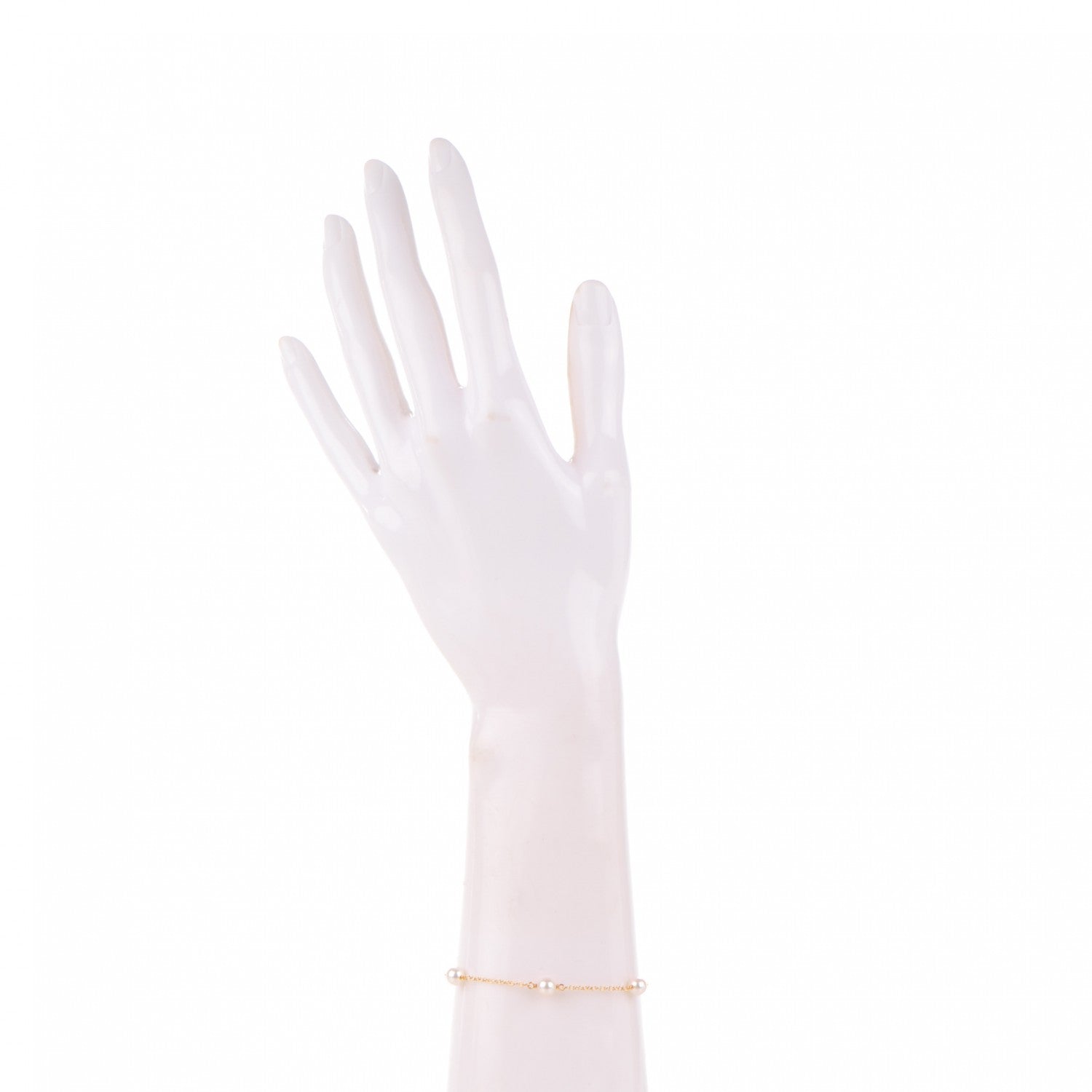 Tiffany 18K Yellow Gold Pearl 5.5-6mm Elsa Peretti Pearls By The Yard Bracelet 2 of 4