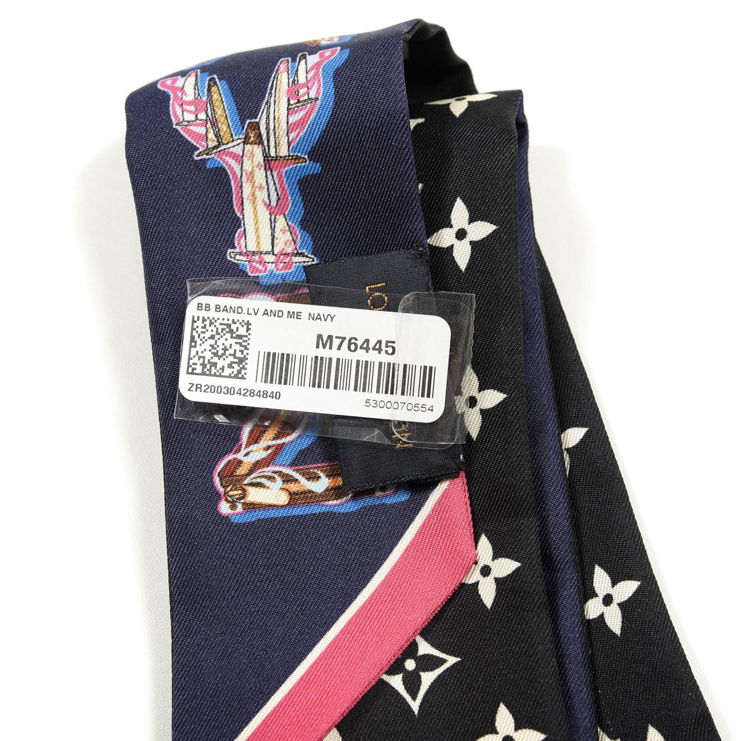 Louis Vuitton Silk Monogram LV And Me BB Bandeau Navy 3 of 3