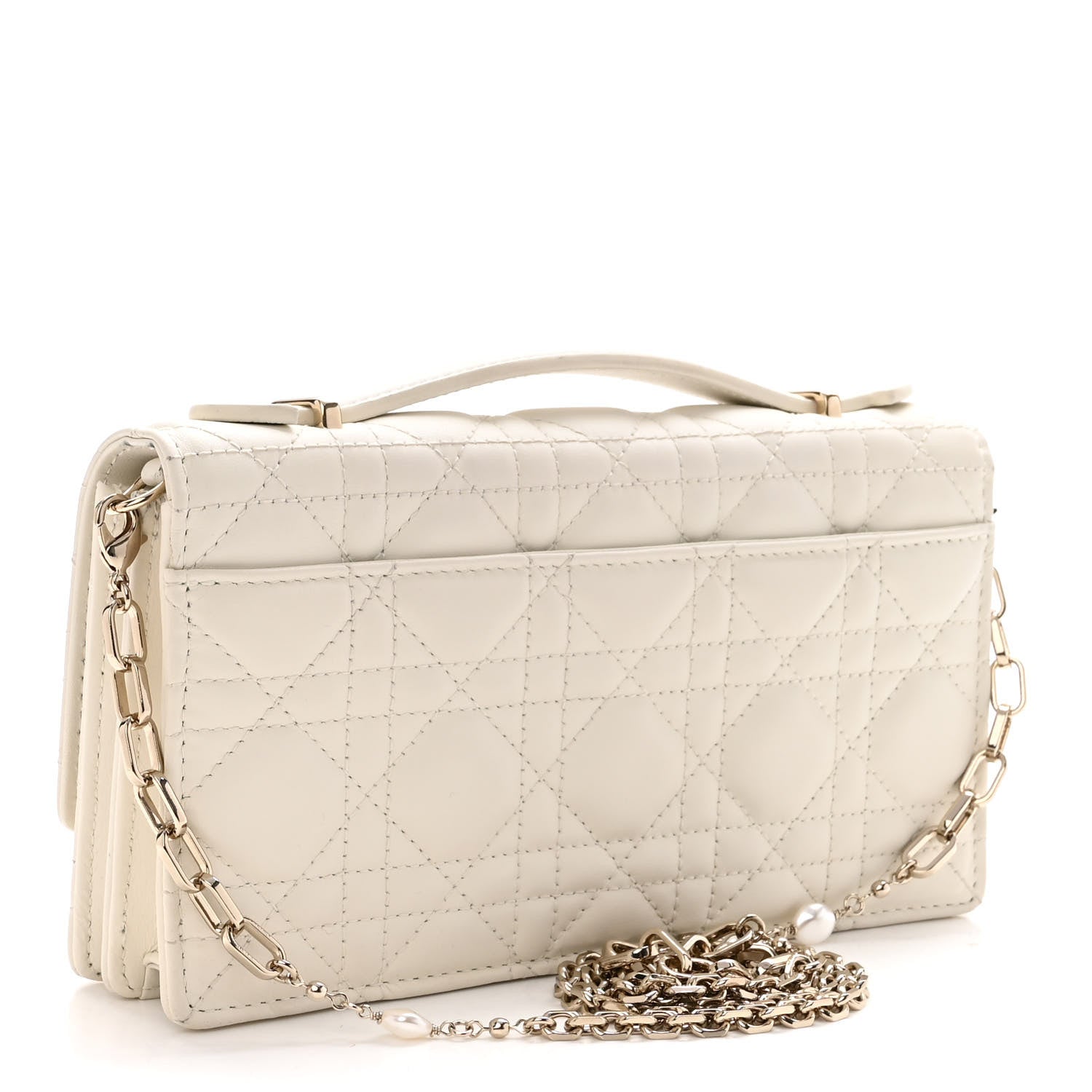 Christian Dior Lambskin Cannage Mini My Dior Bag Latte 3 of 9