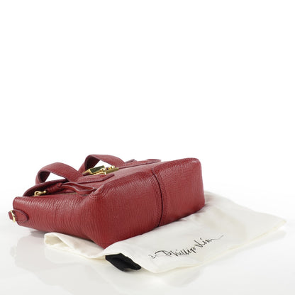 3.1 Phillip Lim 3.1 Textured Calfskin Mini Pashli Satchel Crimson 4 of 7
