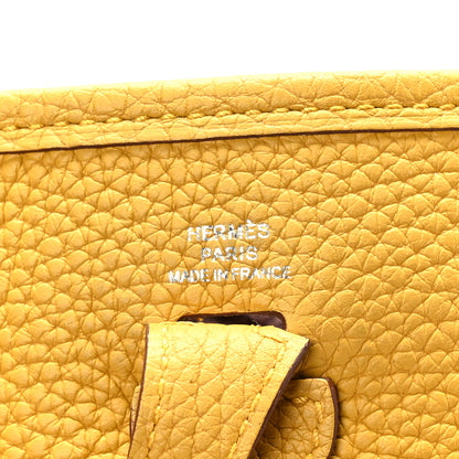 Hermes Taurillon Clemence Evelyne TPM Jaune Ambre 7 of 9
