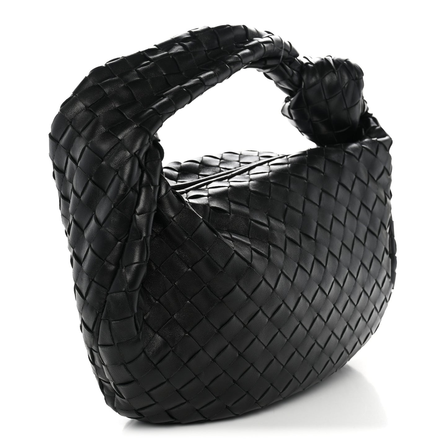 Nappa Intrecciato Teen Jodie Hobo Black
