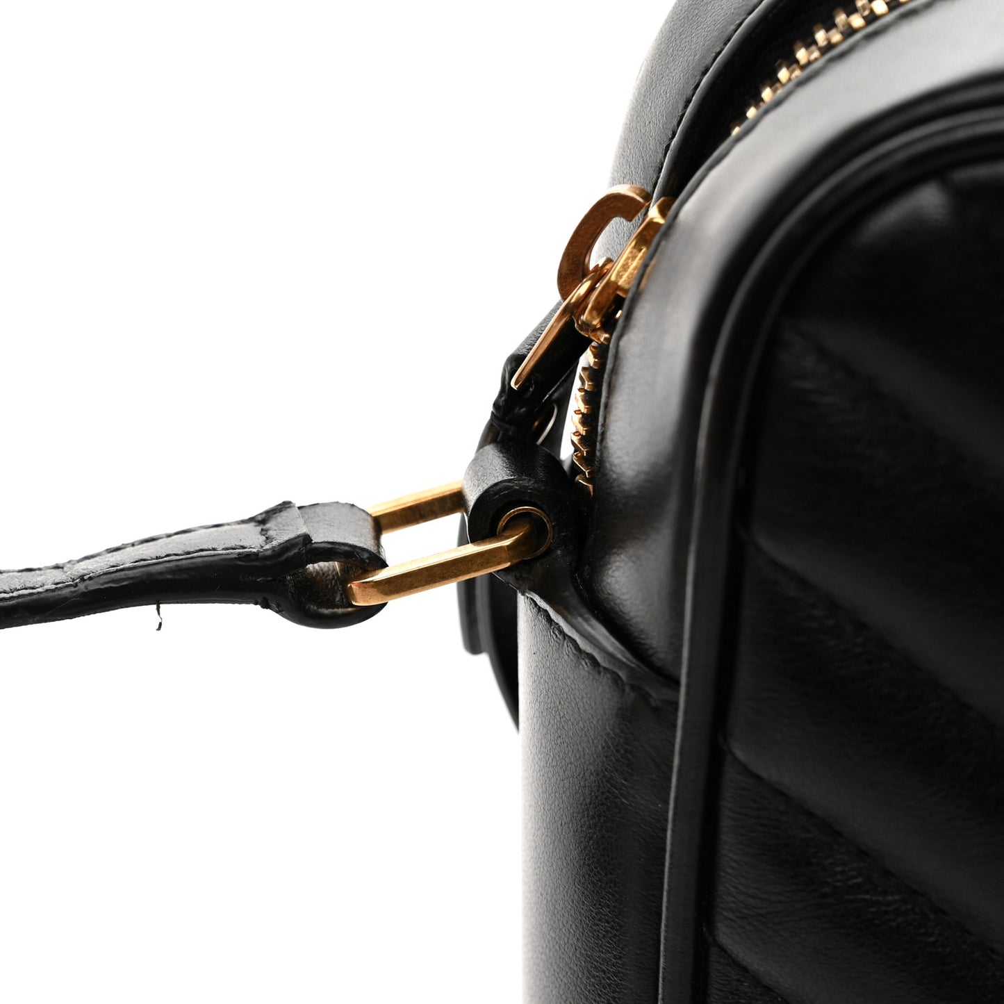 Calfskin Matelasse Monogram Lou Camera Bag Black