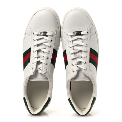 Gucci Ultralight Plume Calfskin Web Womens Ace Platform Sneakers 41 White 2 of 12