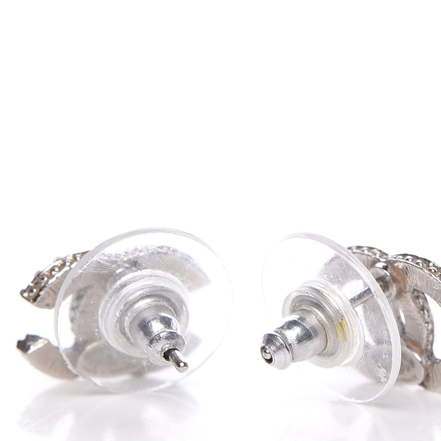 Crystal Timeless CC Earrings Silver