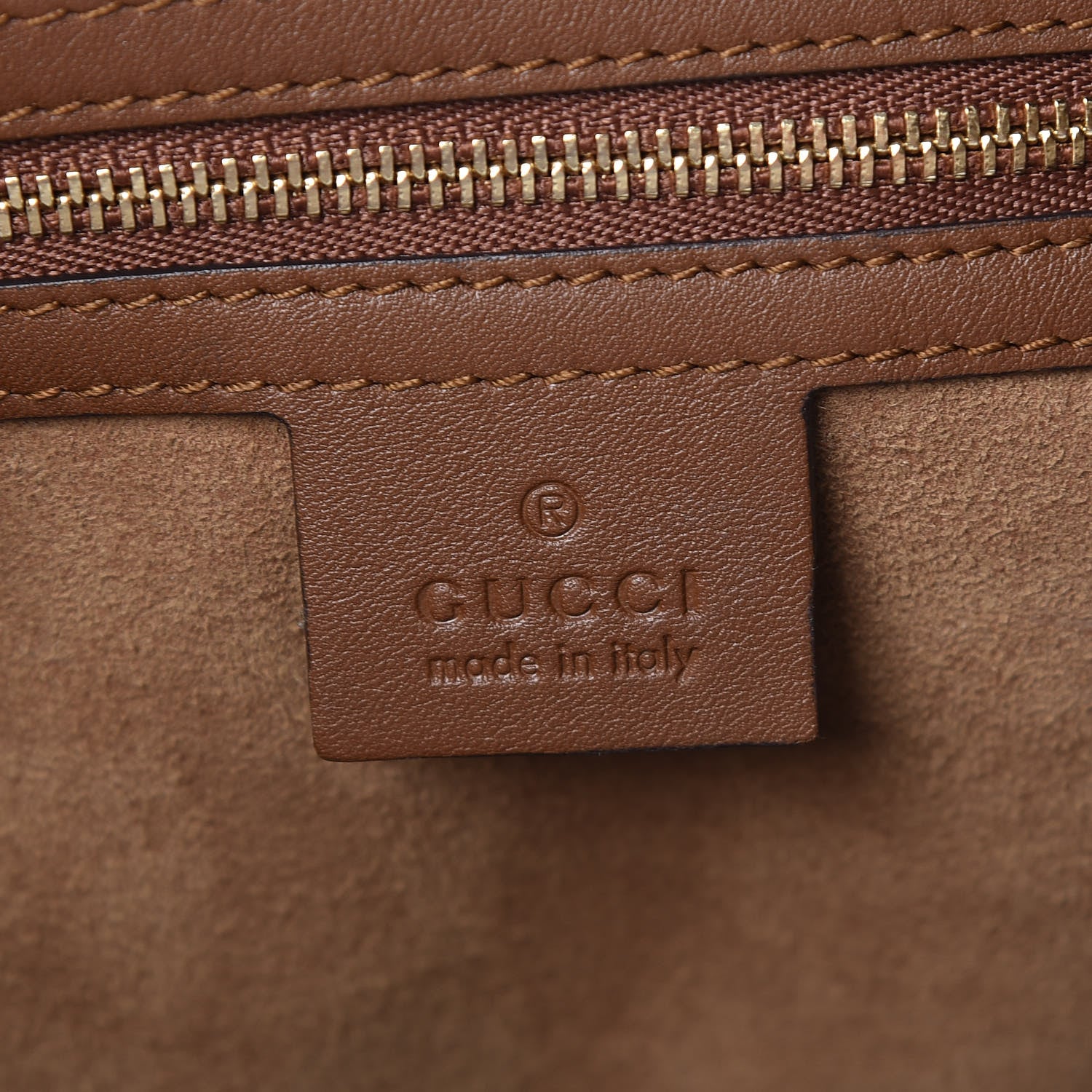 Gucci GG Supreme Monogram Large Linea A Hobo Light Brown 6 of 9