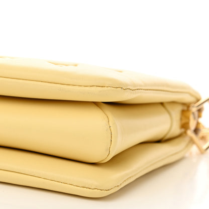Louis Vuitton Lambskin Embossed Monogram Coussin PM Yellow 9 of 10