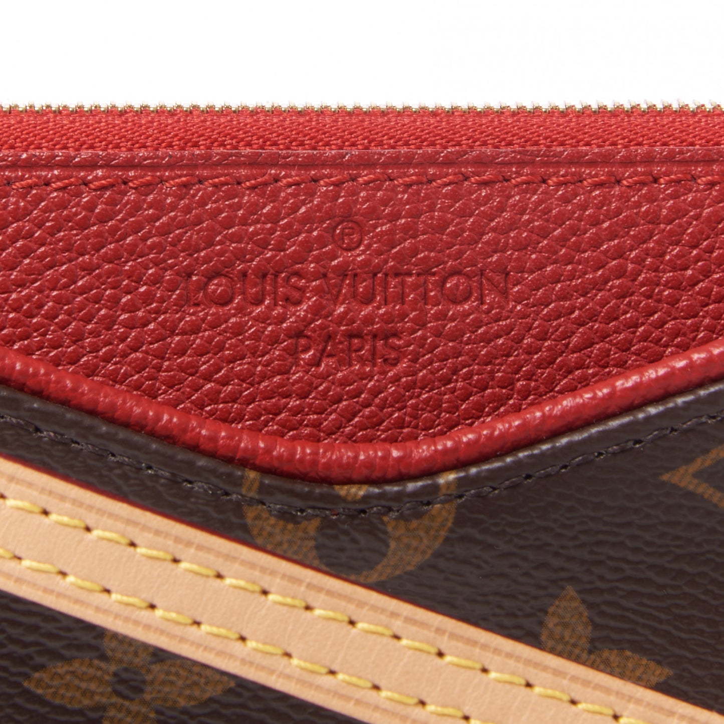Monogram Pallas Clutch Cherry