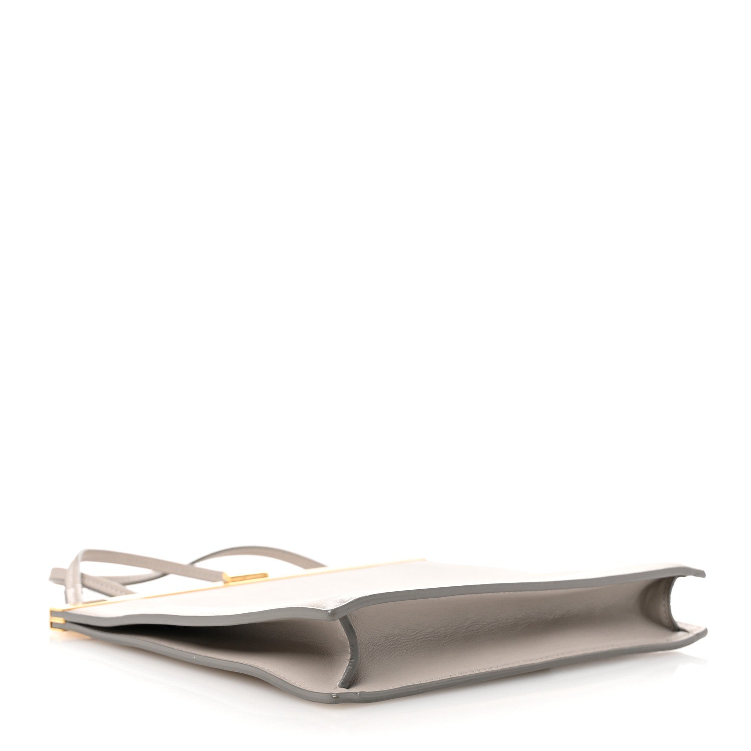 Celine Smooth Calfskin Mini Clasp Bag Light Grey 4 of 10