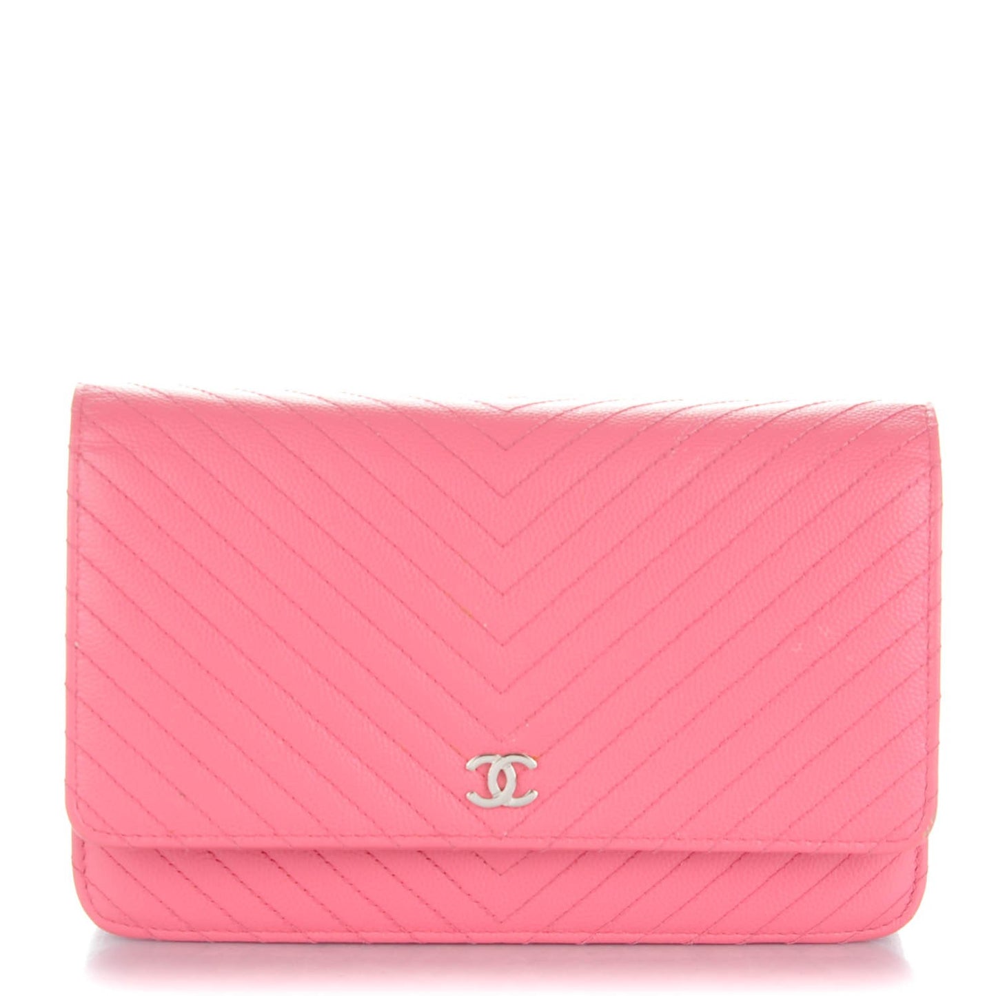 Caviar Chevron Wallet On Chain WOC Pink