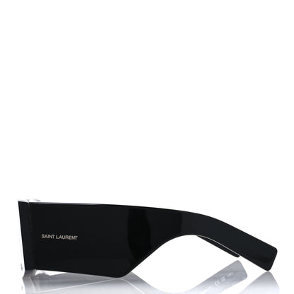Saint Laurent Acetate Rectangular Sunglasses SL 654 Black 3 of 8