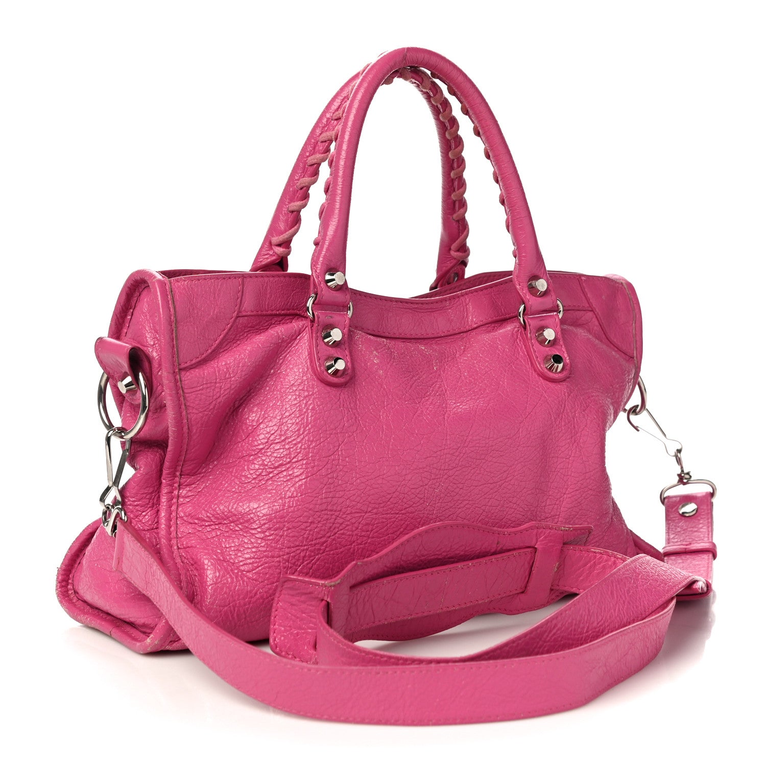 Balenciaga Agneau Classic Silver Hardware S City Rose Flamingo 3 of 18