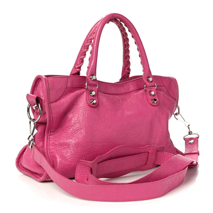 Balenciaga Agneau Classic Silver Hardware S City Rose Flamingo 3 of 18