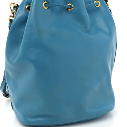 Prada Light Calfskin Saffiano Mini Bucket Crossbody Bag Voyage 14 of 14