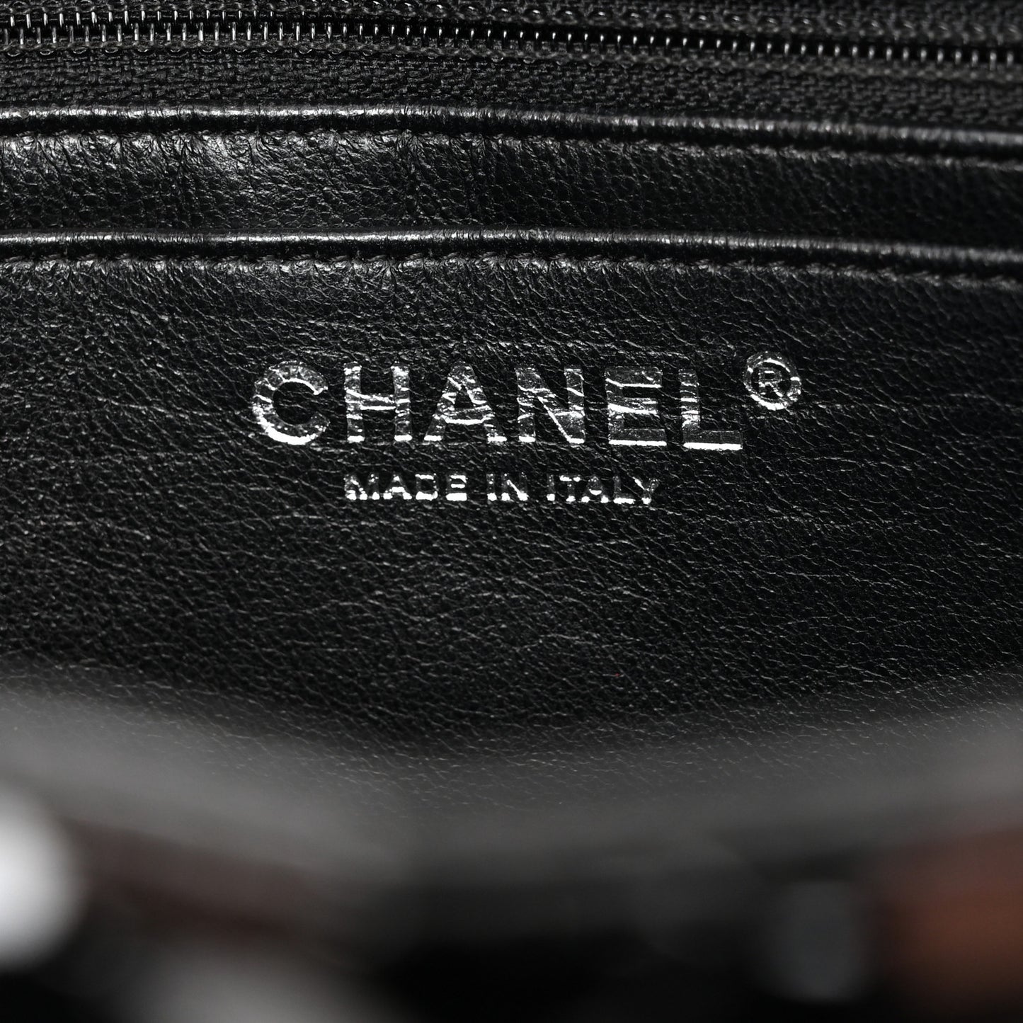 Patent Quilted Jumbo Single Flap Black