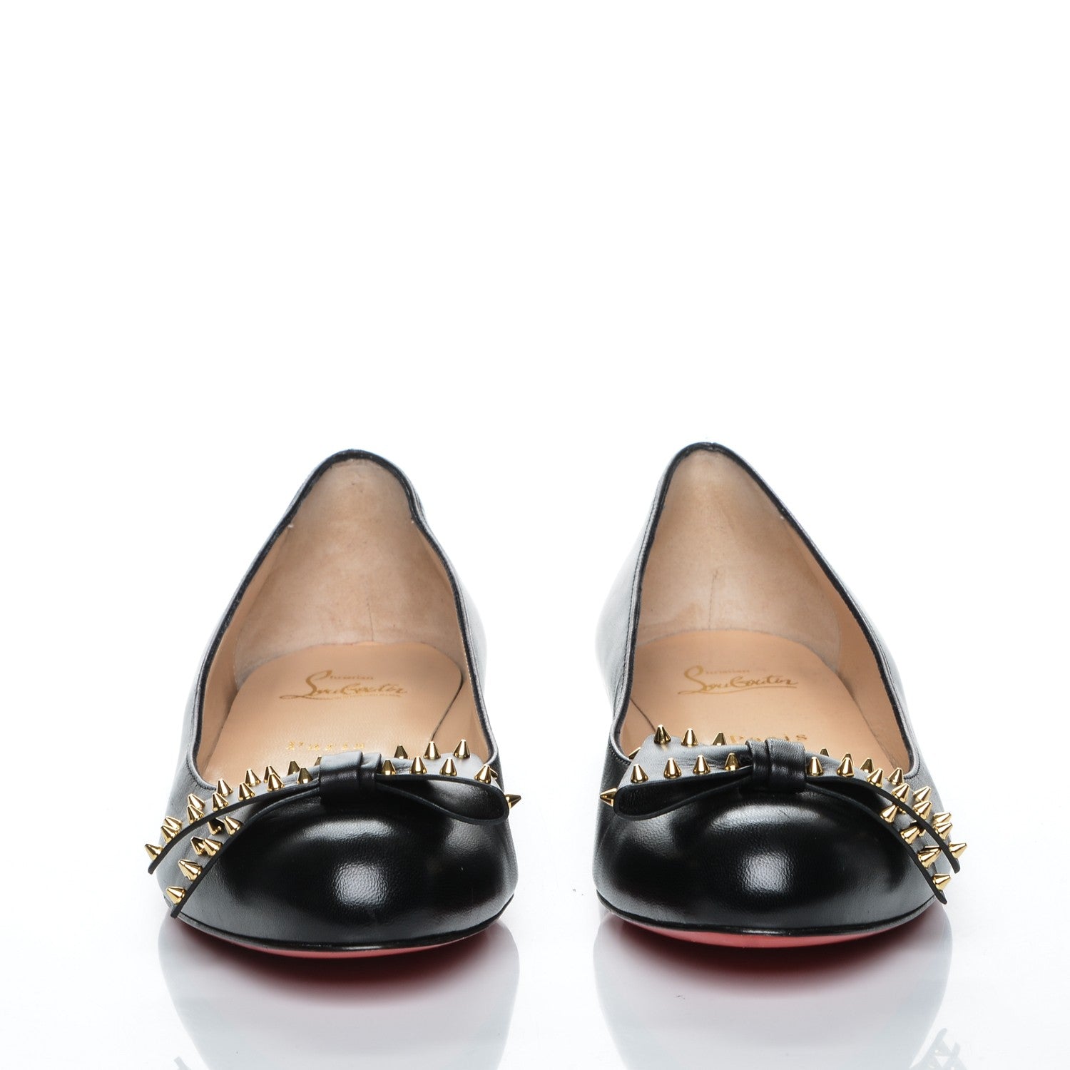Christian Louboutin Nappa Ballalarina Flats 40.5 Black 2 of 7