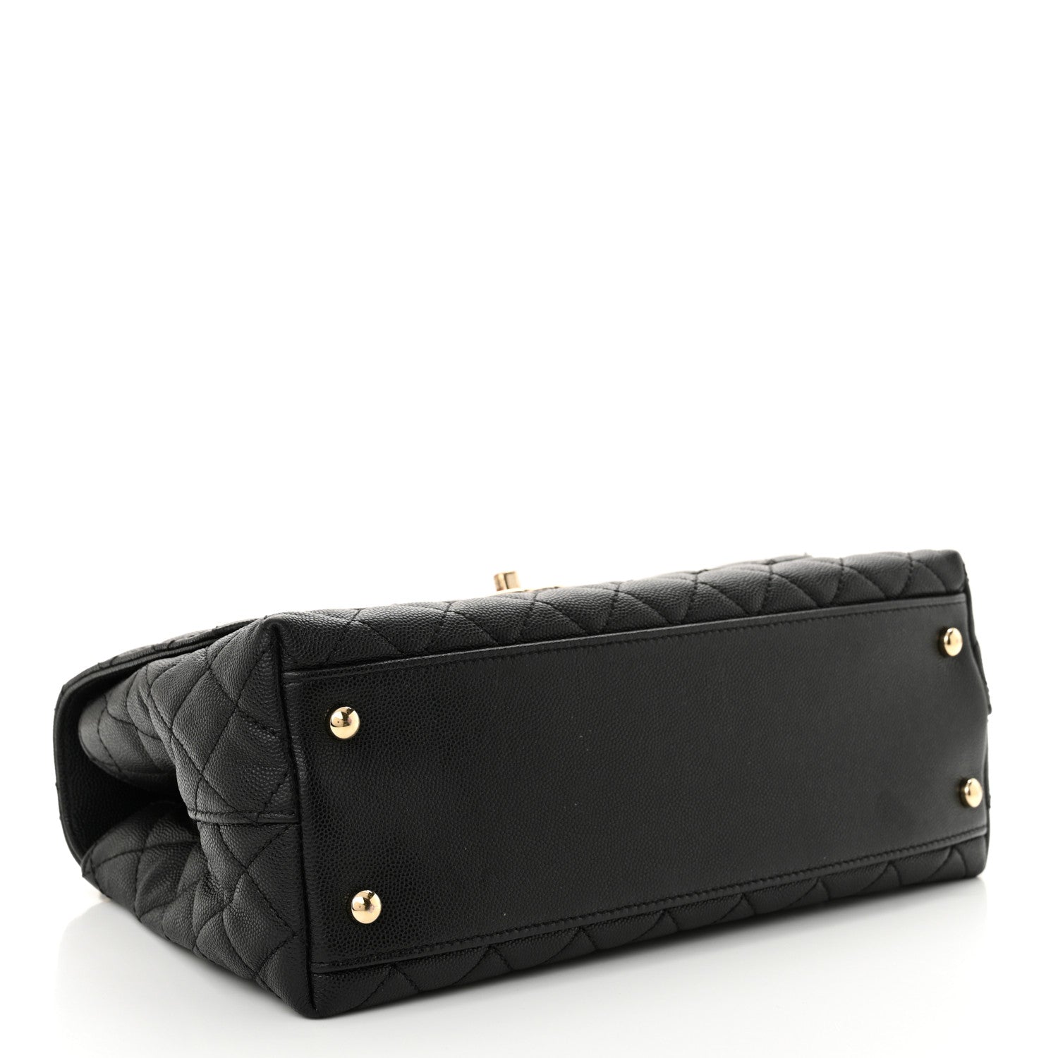 Chanel Caviar Quilted Small Coco Chain Handle Flap Black 4 of 11