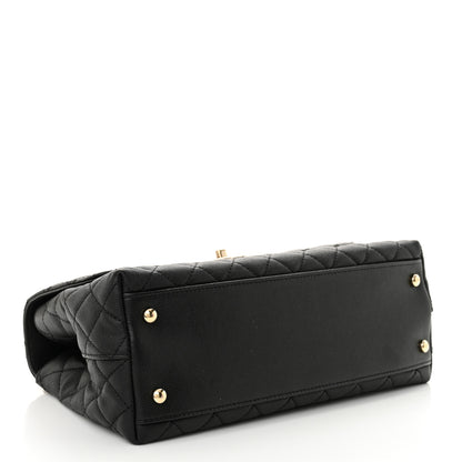 Chanel Caviar Quilted Small Coco Chain Handle Flap Black 4 of 11