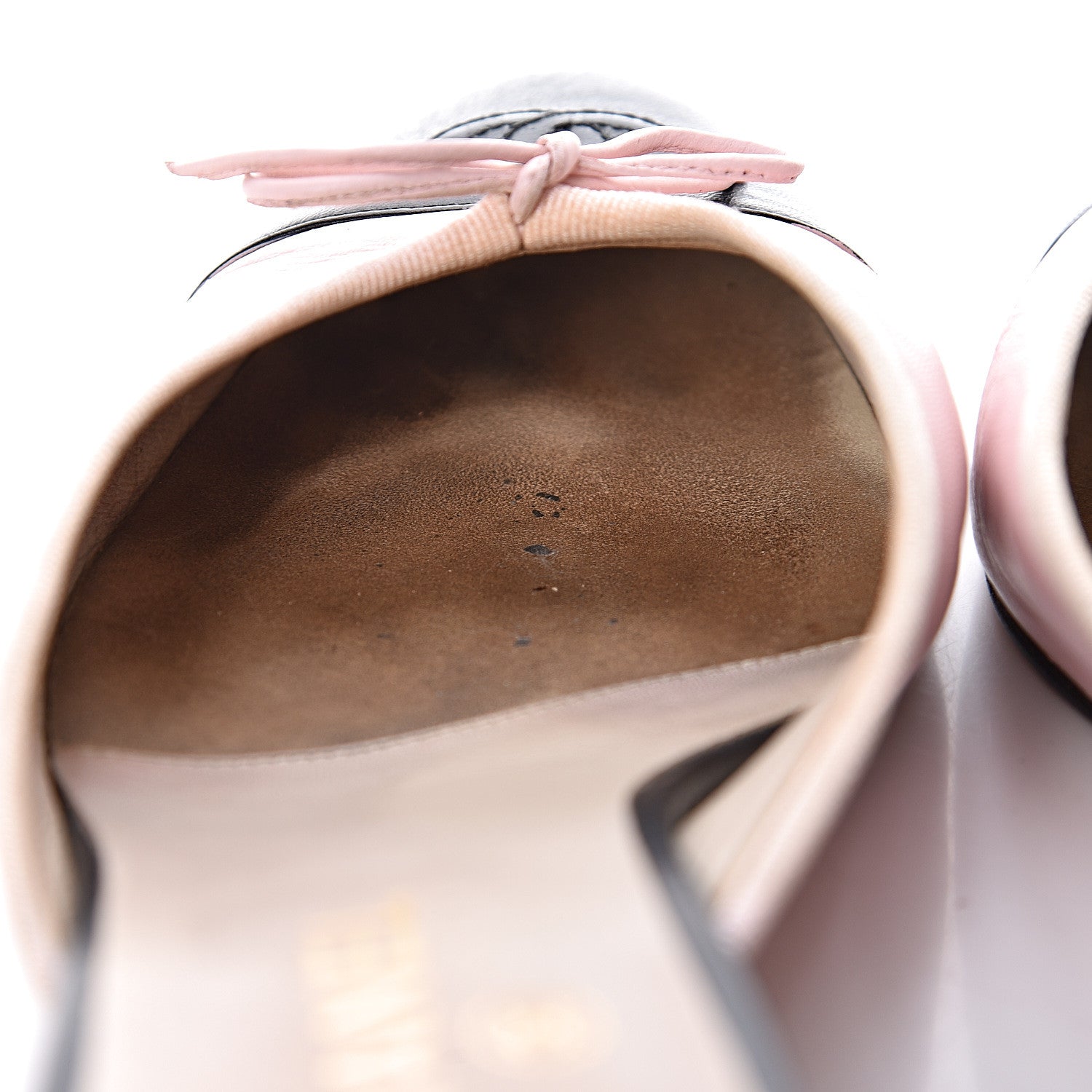 Chanel Lambskin Cap Toe CC Mules 39.5 Pink Black 14 of 17