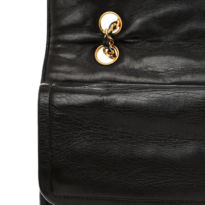 Chanel Lambskin Quilted Medium Single Flap Black 16 of 20