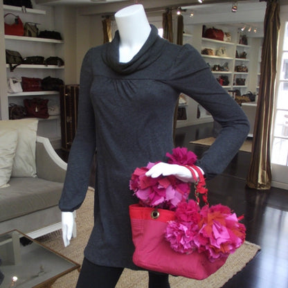Lanvin Nylon Rose Bag Fuschia 2 of 8