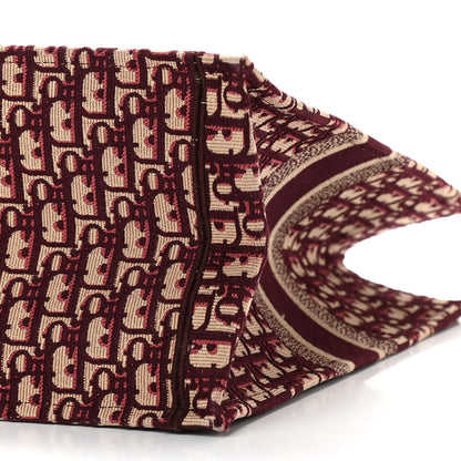 Christian Dior Oblique Large Book Tote Burgundy Multicolor 10 of 12