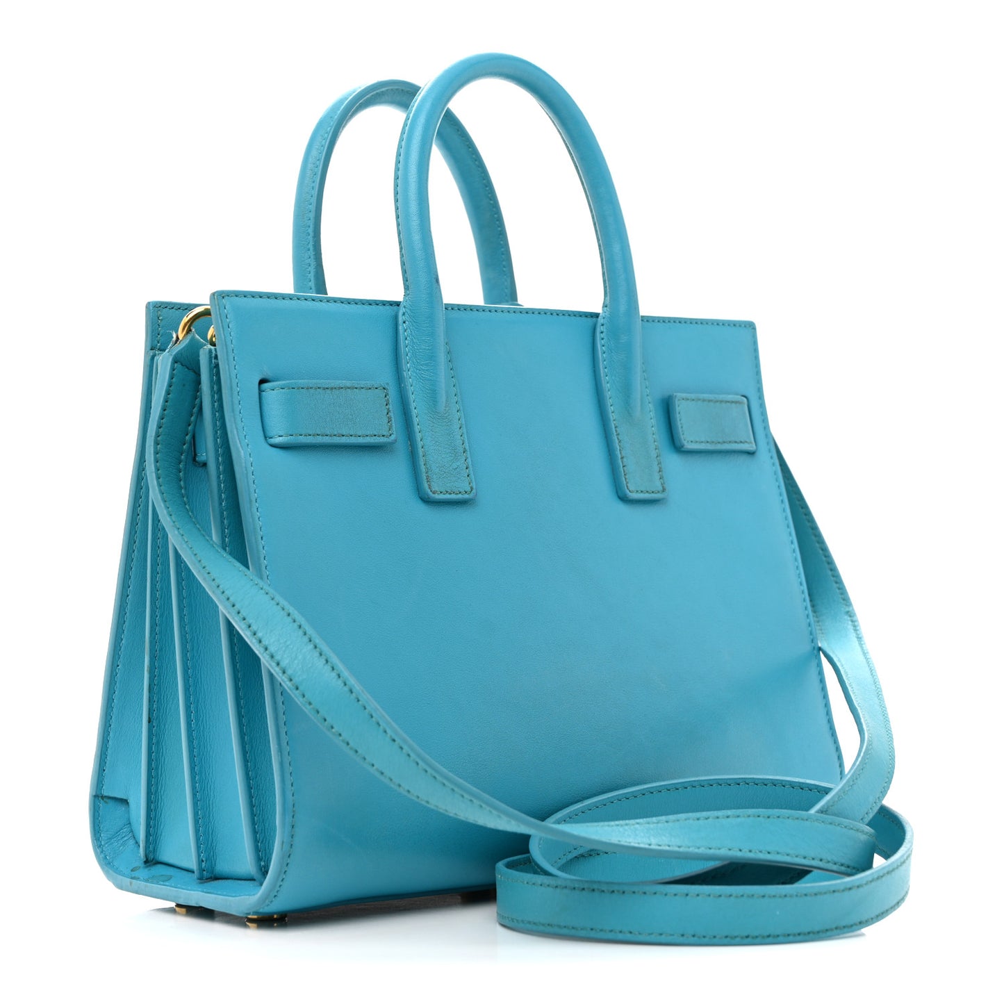 Calfskin Nano Sac De Jour Turquoise
