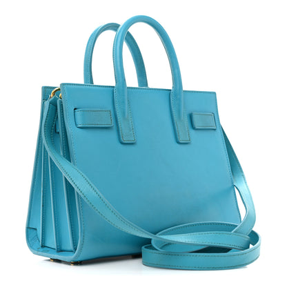 Saint Laurent Calfskin Nano Sac De Jour Turquoise 4 of 33