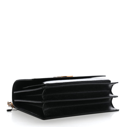 Saint Laurent Coated Bark Calfskin Medium Monogram Sunset Black 4 of 8
