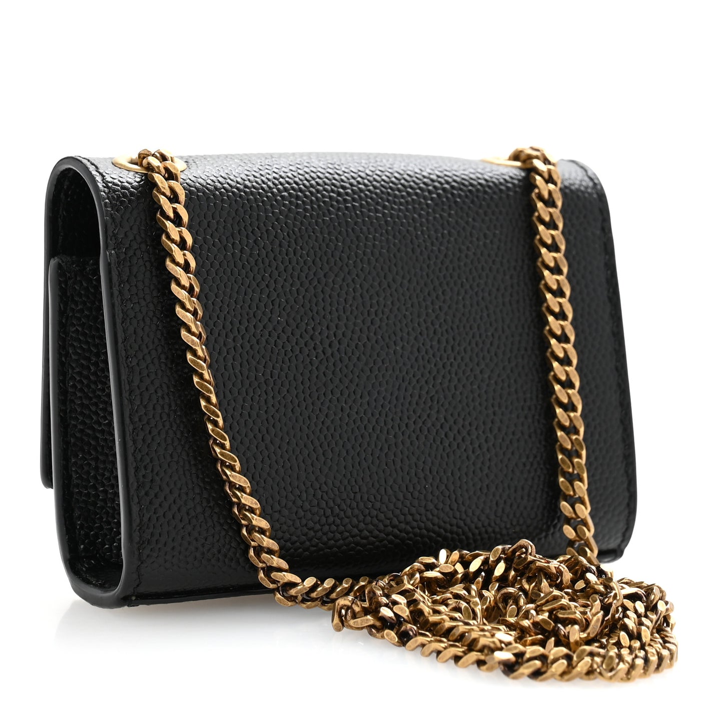 Grain De Poudre Micro Classic Monogram Kate Tassel Airpods Bag Black
