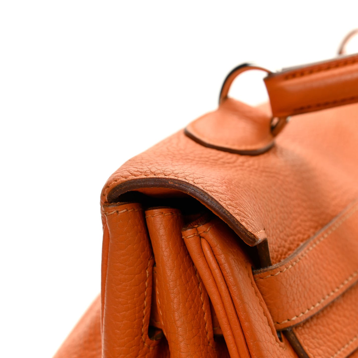 Taurillon Clemence Shoulder Kelly 40 Orange
