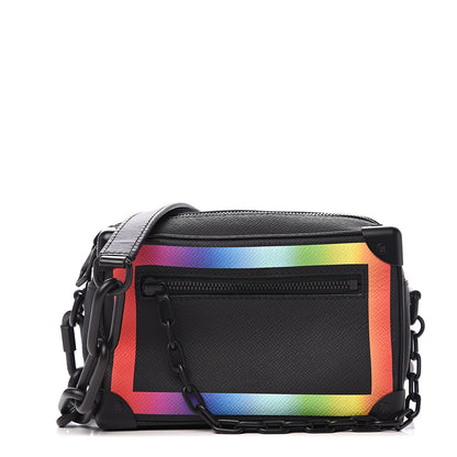Louis Vuitton Taiga Rainbow Mini Soft Trunk Black 1 of 8