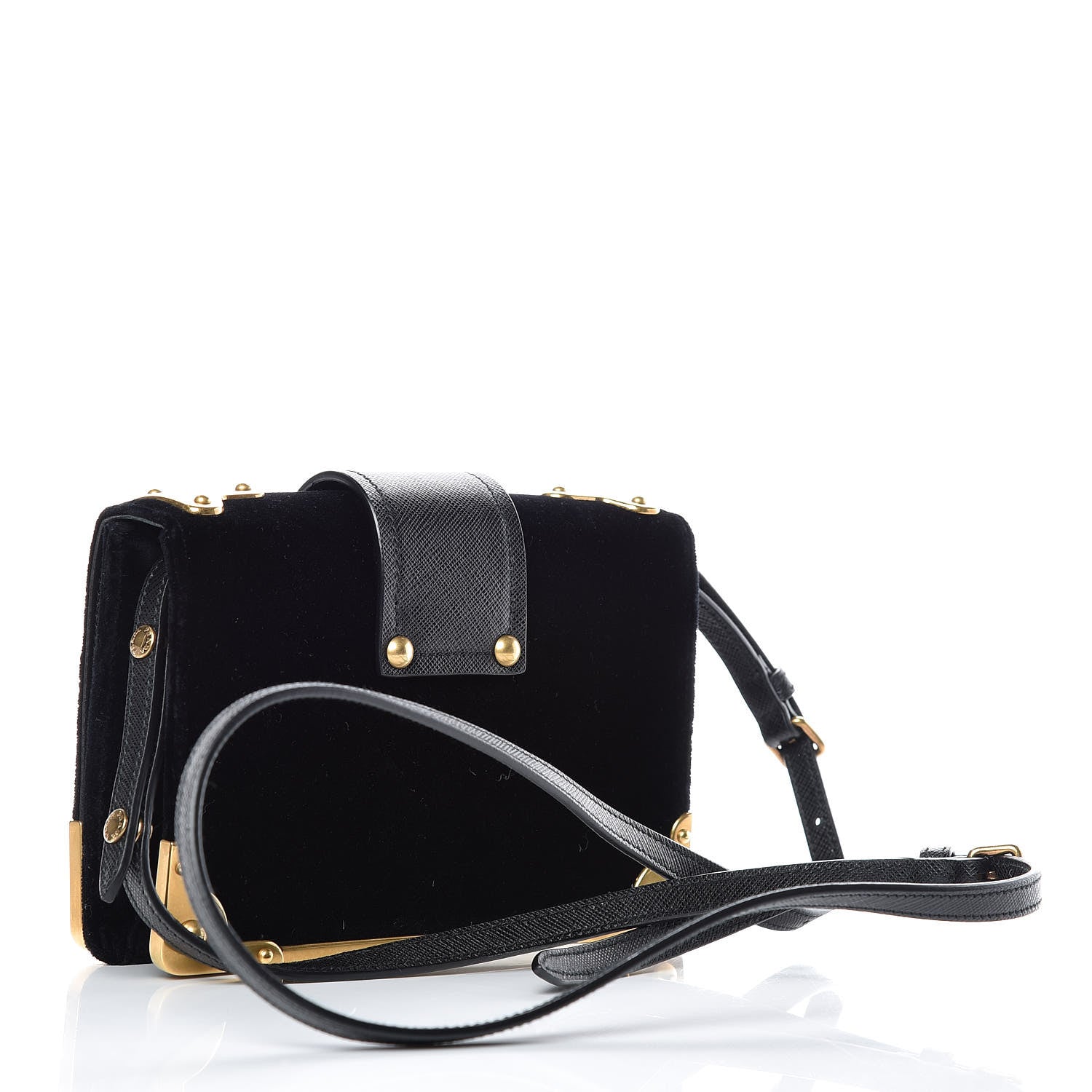 Prada Velvet Cahier Astrology Bag Black 3 of 8