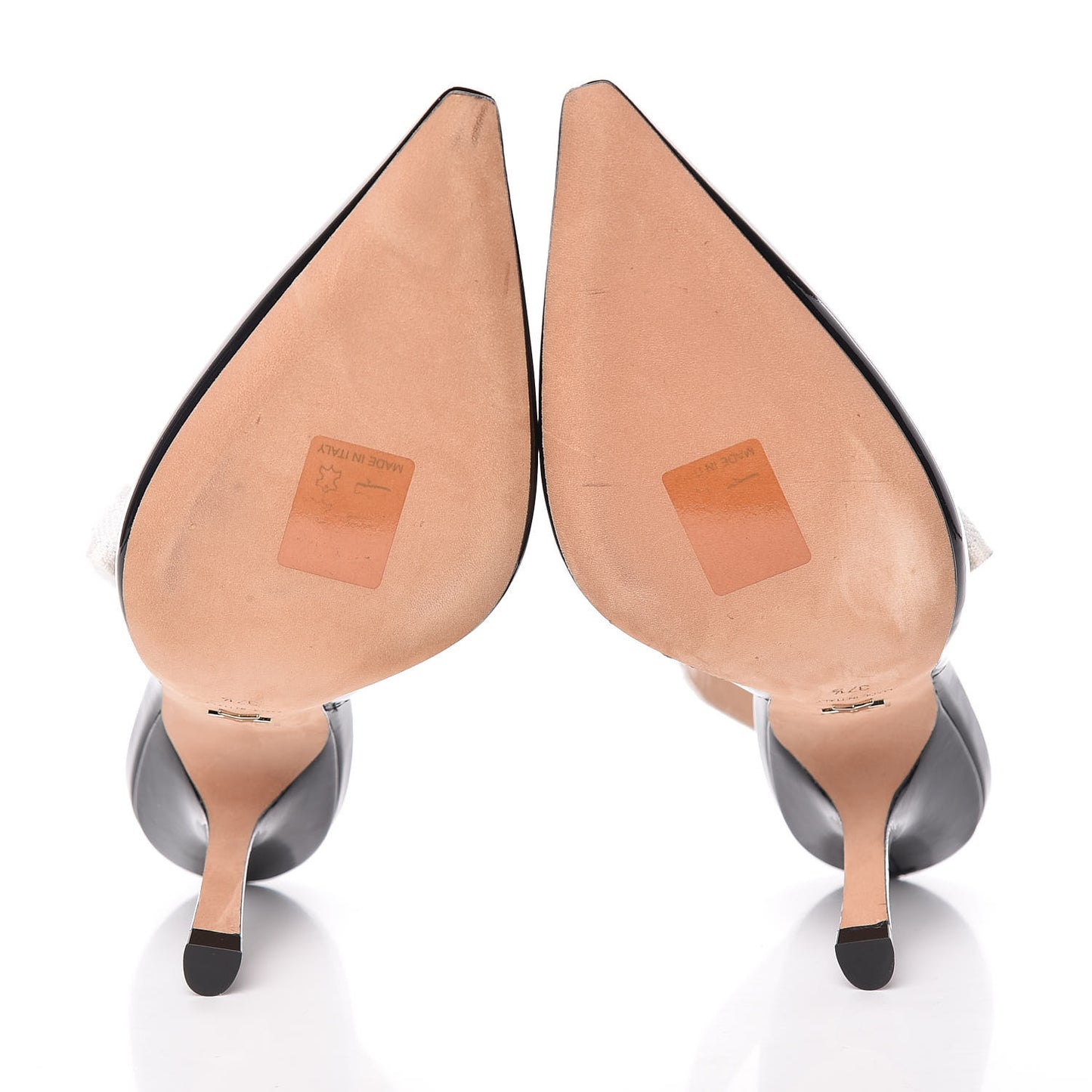 Patent Ribbon J'Adior Slingback 100mm Pumps 37.5 Black