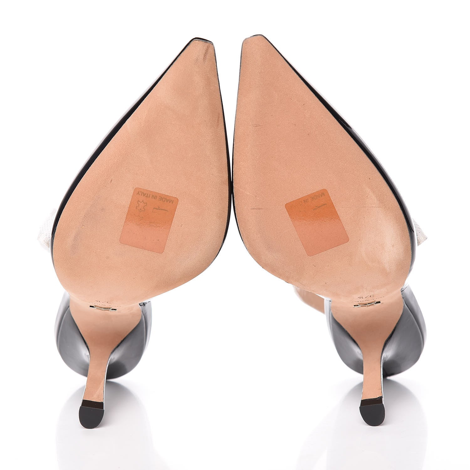 Christian Dior Patent Ribbon J'Adior Slingback 100mm Pumps 37.5 Black 7 of 12