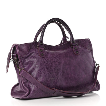 Balenciaga Agneau Classic Hardware City Raisin 3 of 10