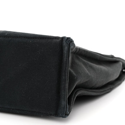 Hermes Canvas Herline MM Tote Black 10 of 15