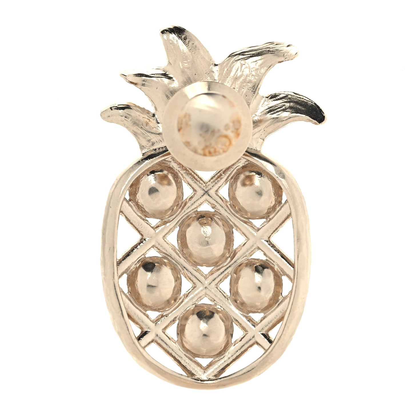Pearl Pineapple Brooch Gold