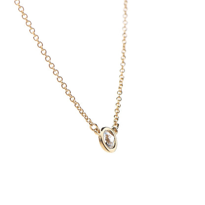 Tiffany 18K Yellow Gold Diamond .37ct Elsa Peretti Diamonds by the Yard Pendant Necklace 4 of 7