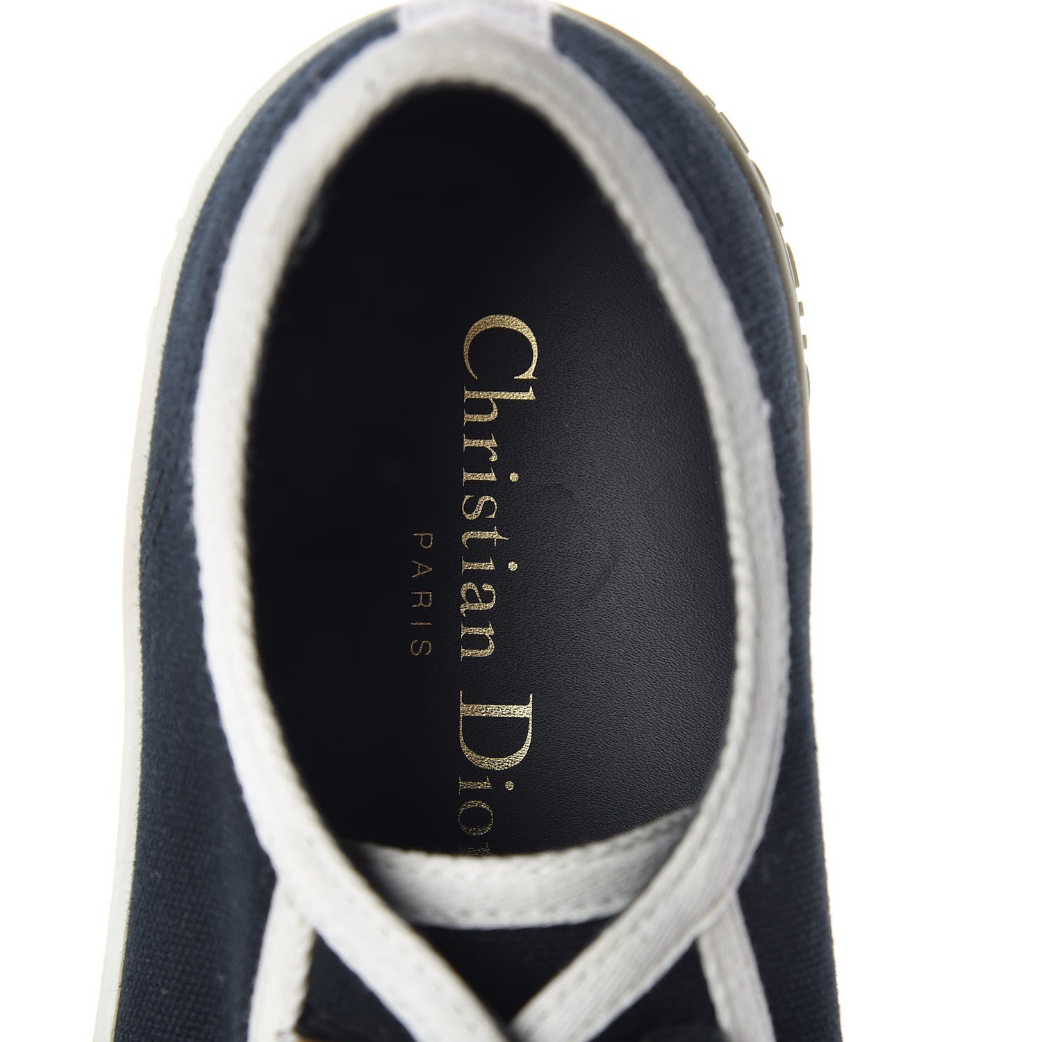 Christian Dior Canvas Walk'N'Dior Low Top Sneakers 38 Black 8 of 9