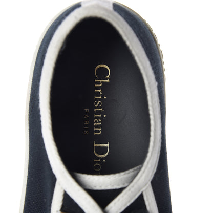 Christian Dior Canvas Walk'N'Dior Low Top Sneakers 38 Black 8 of 9