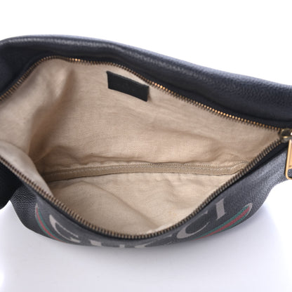 Gucci Grained Calfskin Logo Belt Bag Black 4 of 4