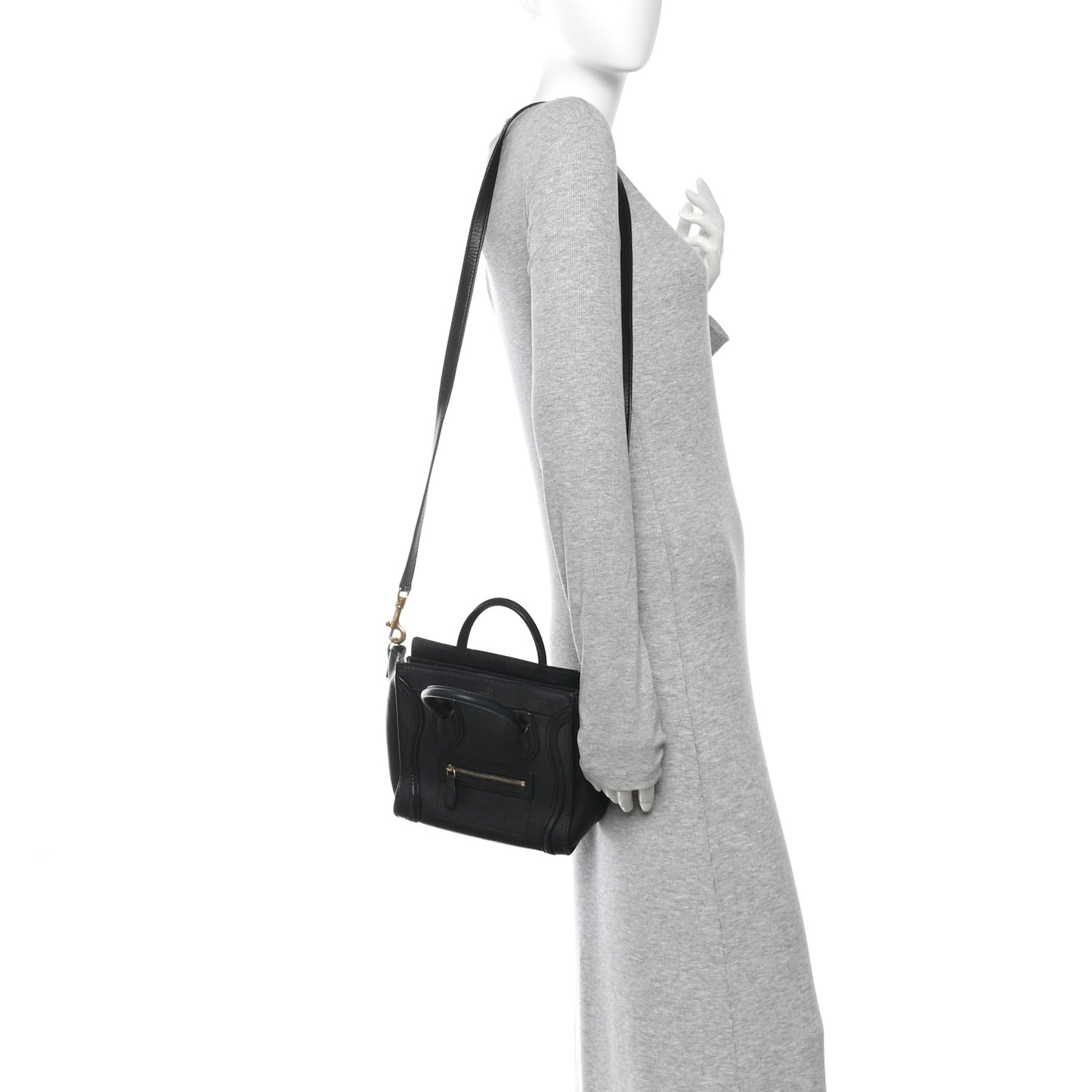 Smooth Calfskin Nano Luggage Black