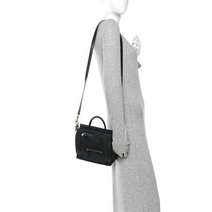 Celine Smooth Calfskin Nano Luggage Black 2 of 12