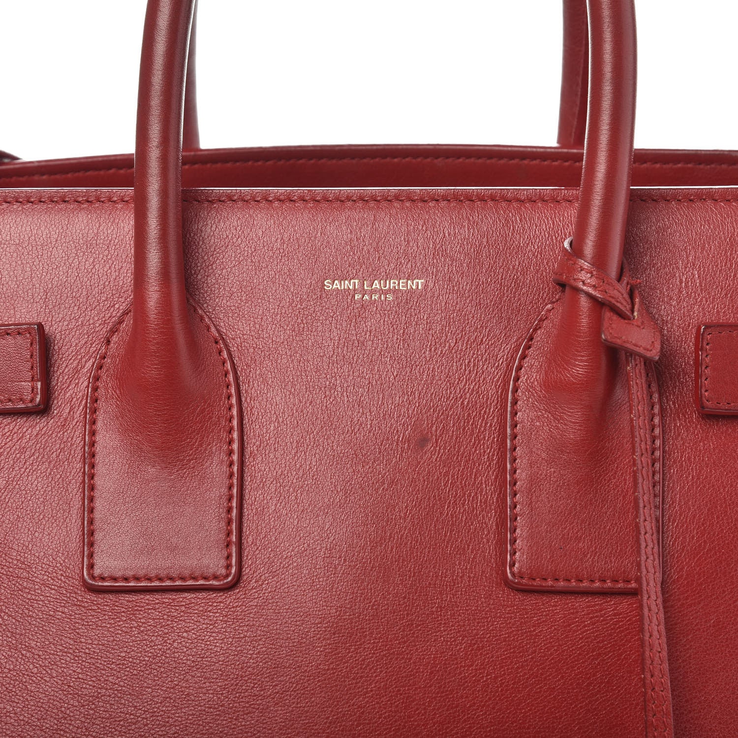 Saint Laurent Calfskin Small Sac De Jour Rouge Orient 24 of 24