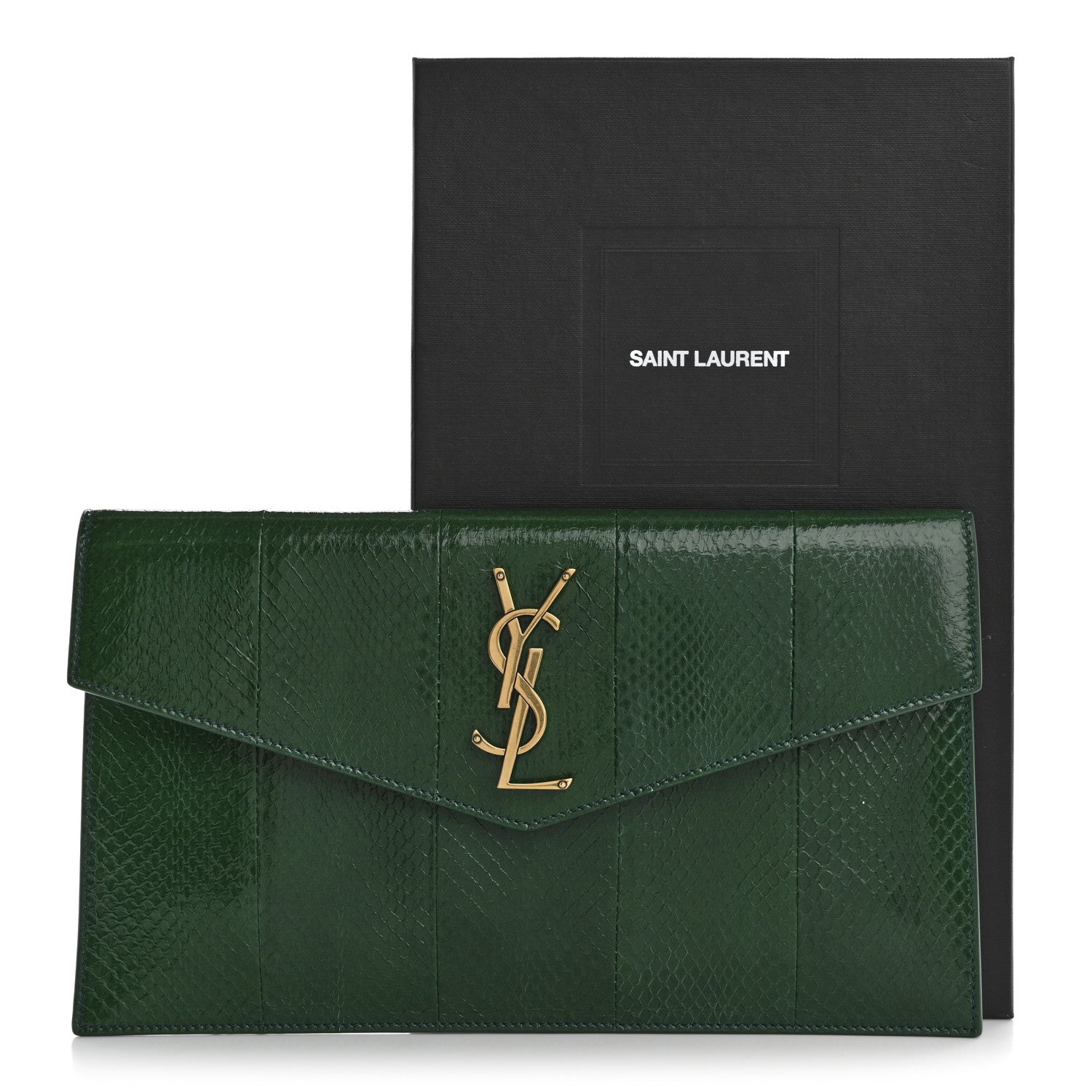 Saint Laurent Ayers Uptown Monogram Pouch Verte Praire 8 of 8