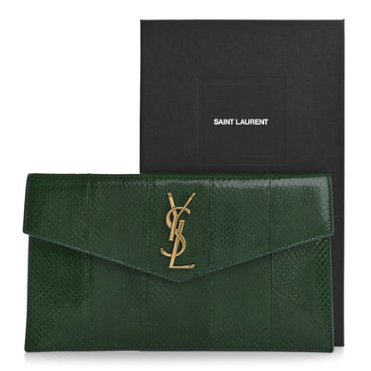 Saint Laurent Ayers Uptown Monogram Pouch Verte Praire 8 of 8