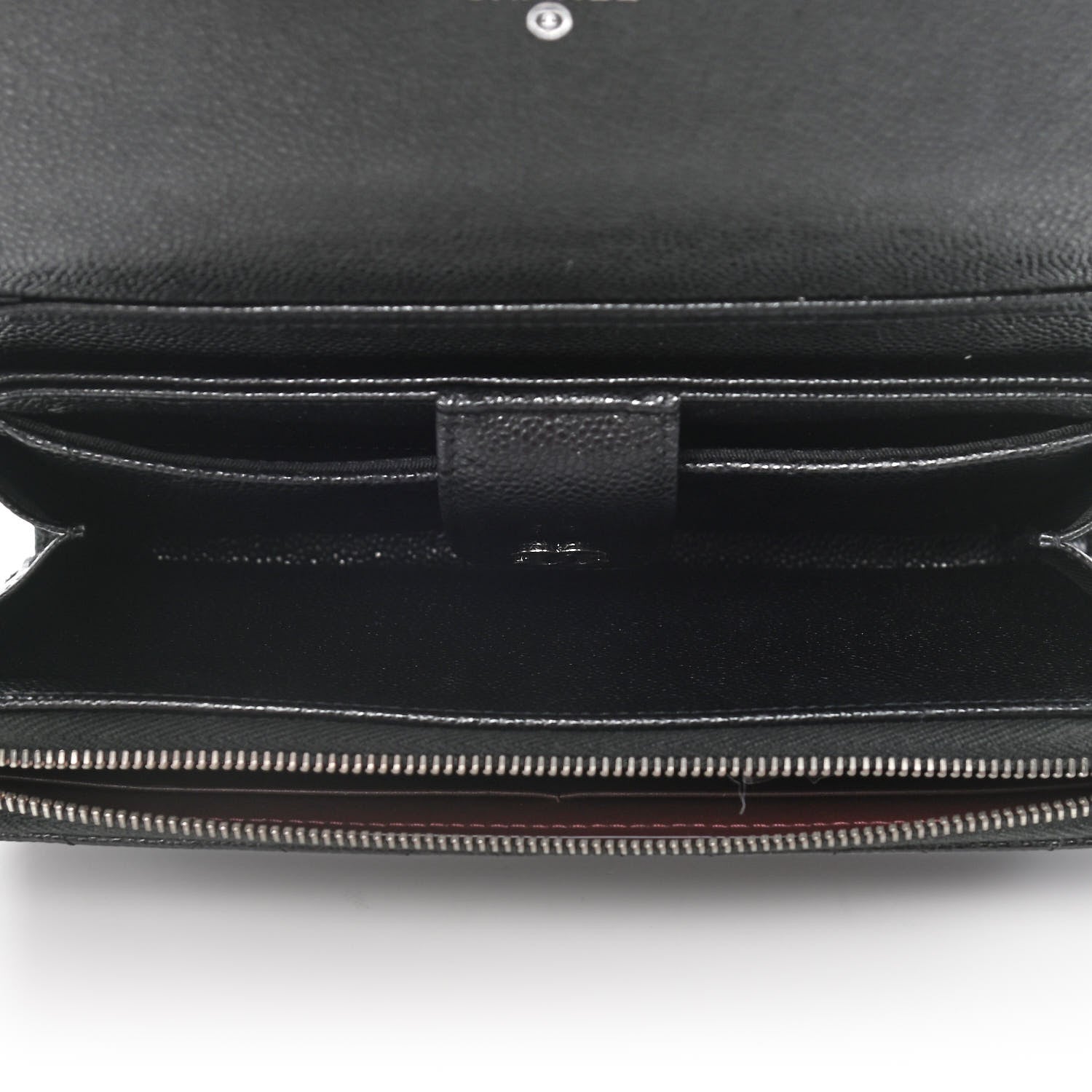 Chanel Caviar Quilted Phone Holder Wallet on Removable Chain Black 6 of 15