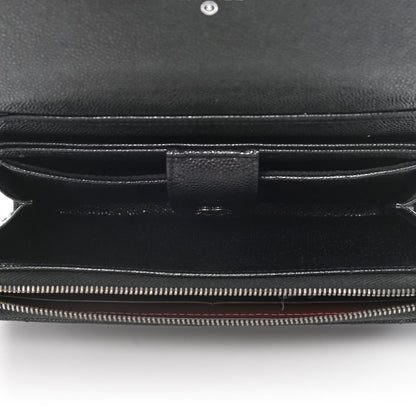 Chanel Caviar Quilted Phone Holder Wallet on Removable Chain Black 6 of 15