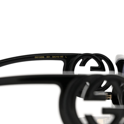 Gucci Acetate Chaise Rectangle Frame Sunglasses GG1325S Black 6 of 8